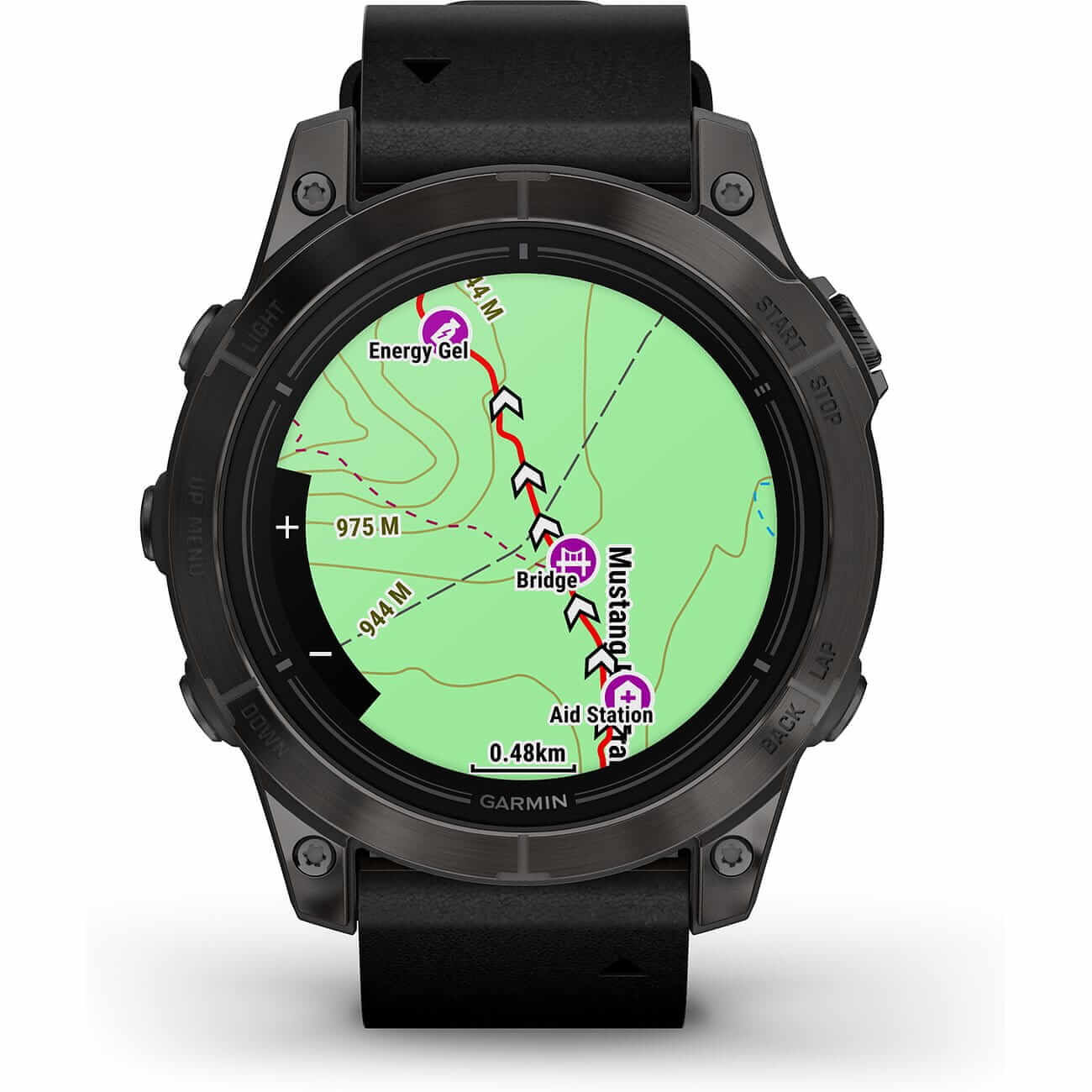 Garmin Epix™ Pro Gen 2 Sapphire Titan mit Leder-Armband und Silikonband 010-02803-30