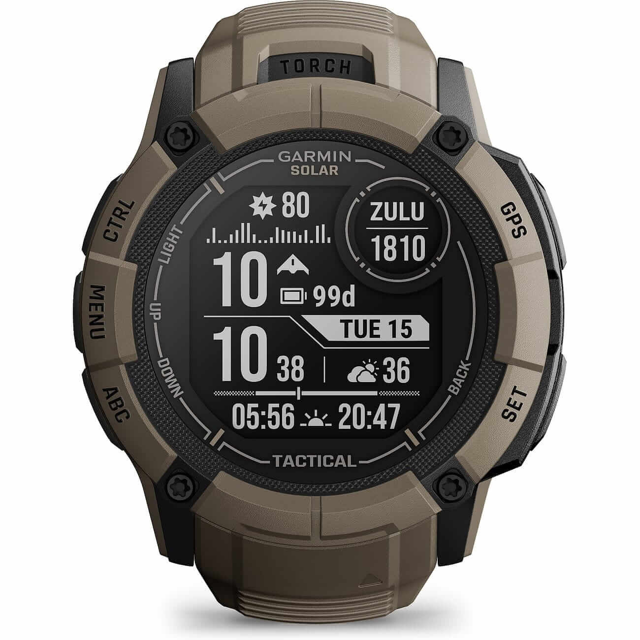 Garmin Instinct 2X Solar - Tactical Edition Olivgruen Herrenuhr 010-02805-02