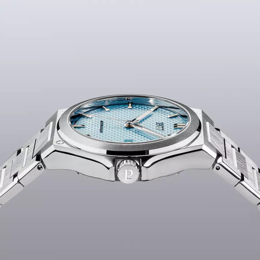 1977 ARSENE Automatique, 41 MM, Cadran Bleu Glacier, Bracelet Acier 904L Herrenuhr 1977P02191