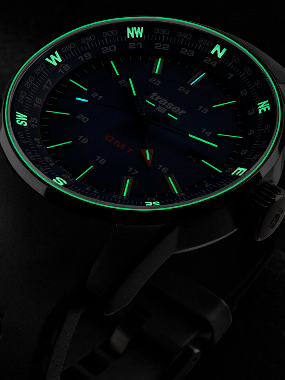 109743_gmt_nacht Traser H3 P68 Pathfinder GMT Blue Herrenuhr 109743