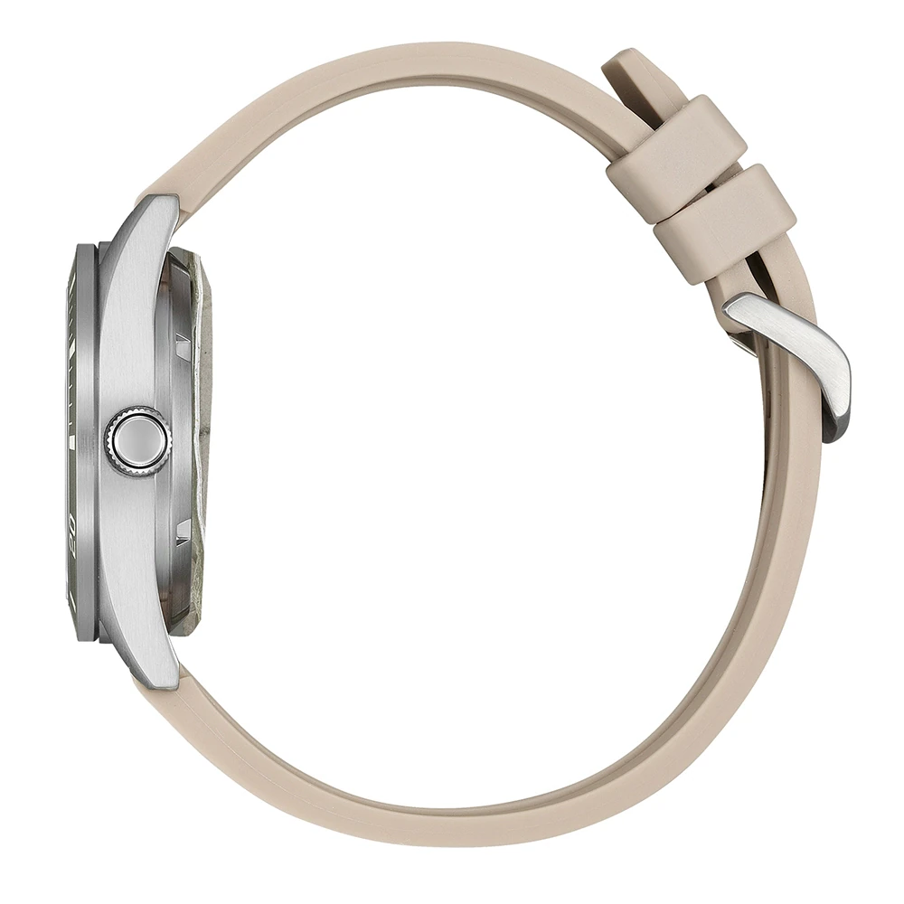 Citizen Automatik Rosa Gummiband (Urethan) weiß, 38.5mm Damenuhr NJ0229-07A