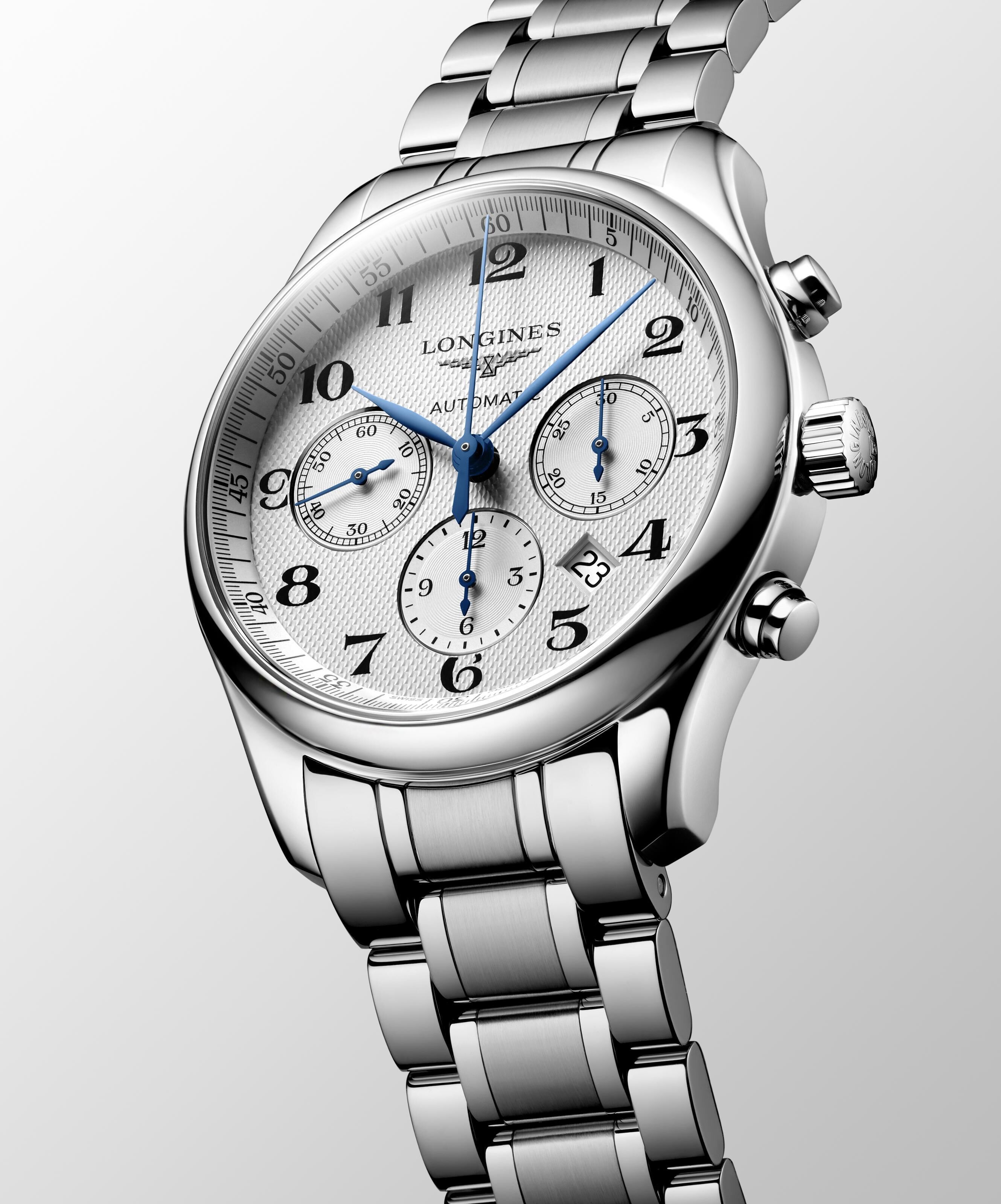 Longines Master Collection Chronograph Silber Edelstahlband Herrenuhr L2.759.4.78.6