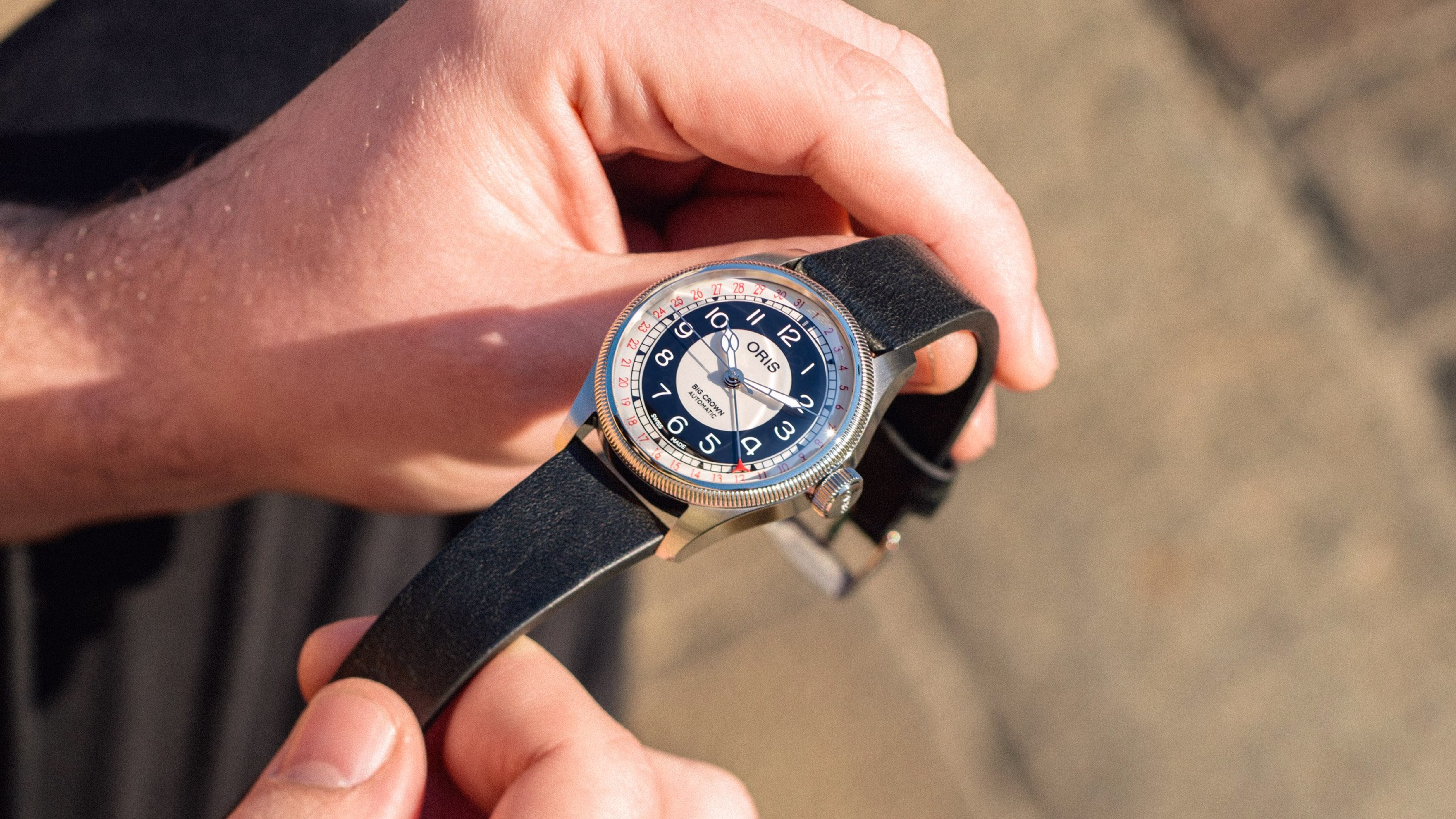 Oris Big Crown Pointer Date Bullseye Schwarz Herrenuhr 01 754 7779 4061-07 5 19 25