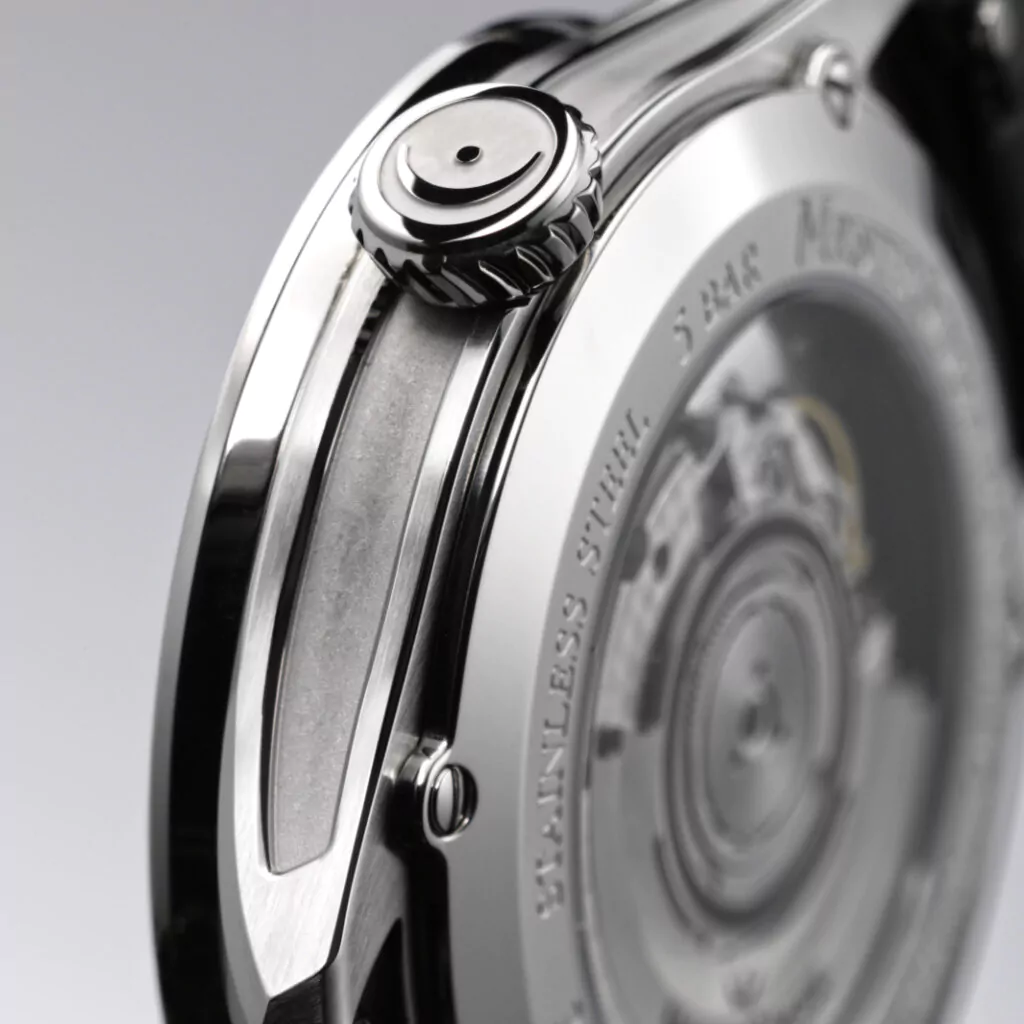 Meister Singer Edition Panthero Jumping Hour Guillochage - Silber, Schweizer Automatikwerk Herrenuhr ED-PTJHG901