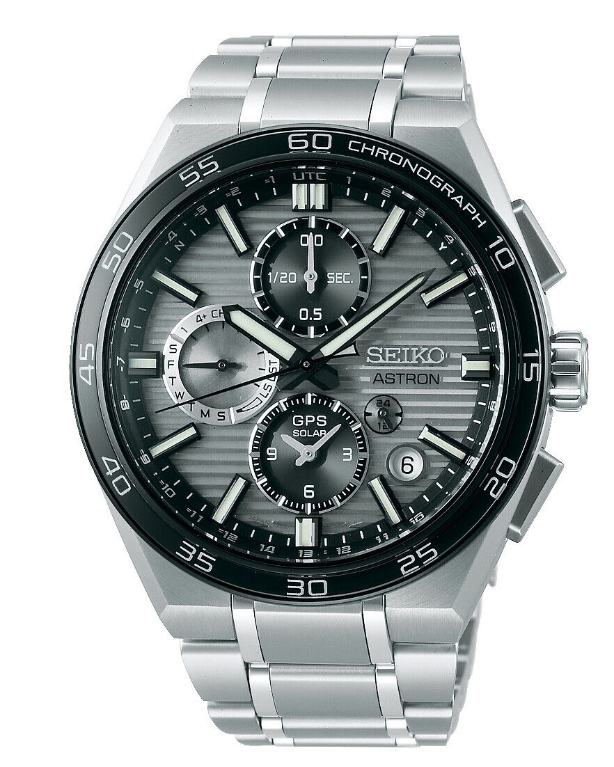 Seiko Astron GPS Solar Dual Time Chronograph Herrenuhr SSH177J1