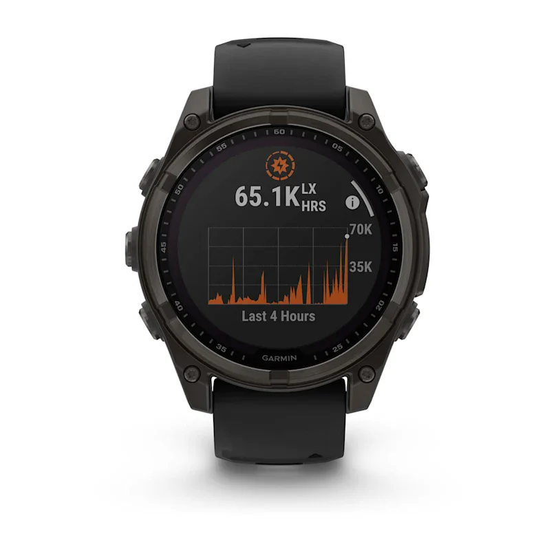 Garmin fēnix® 8 - 47 mm Solar Sapphire Graphite/Carbon Gray Titanium DLC 010-02906-11