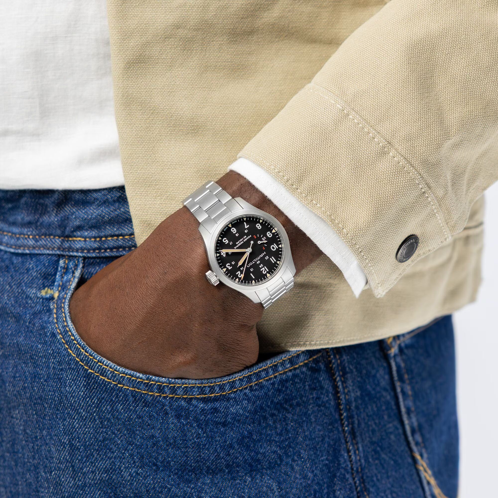 Hamilton KHAKI FIELD MECHANICAL POWER RESERVE 40MM Herrenuhr H69509130