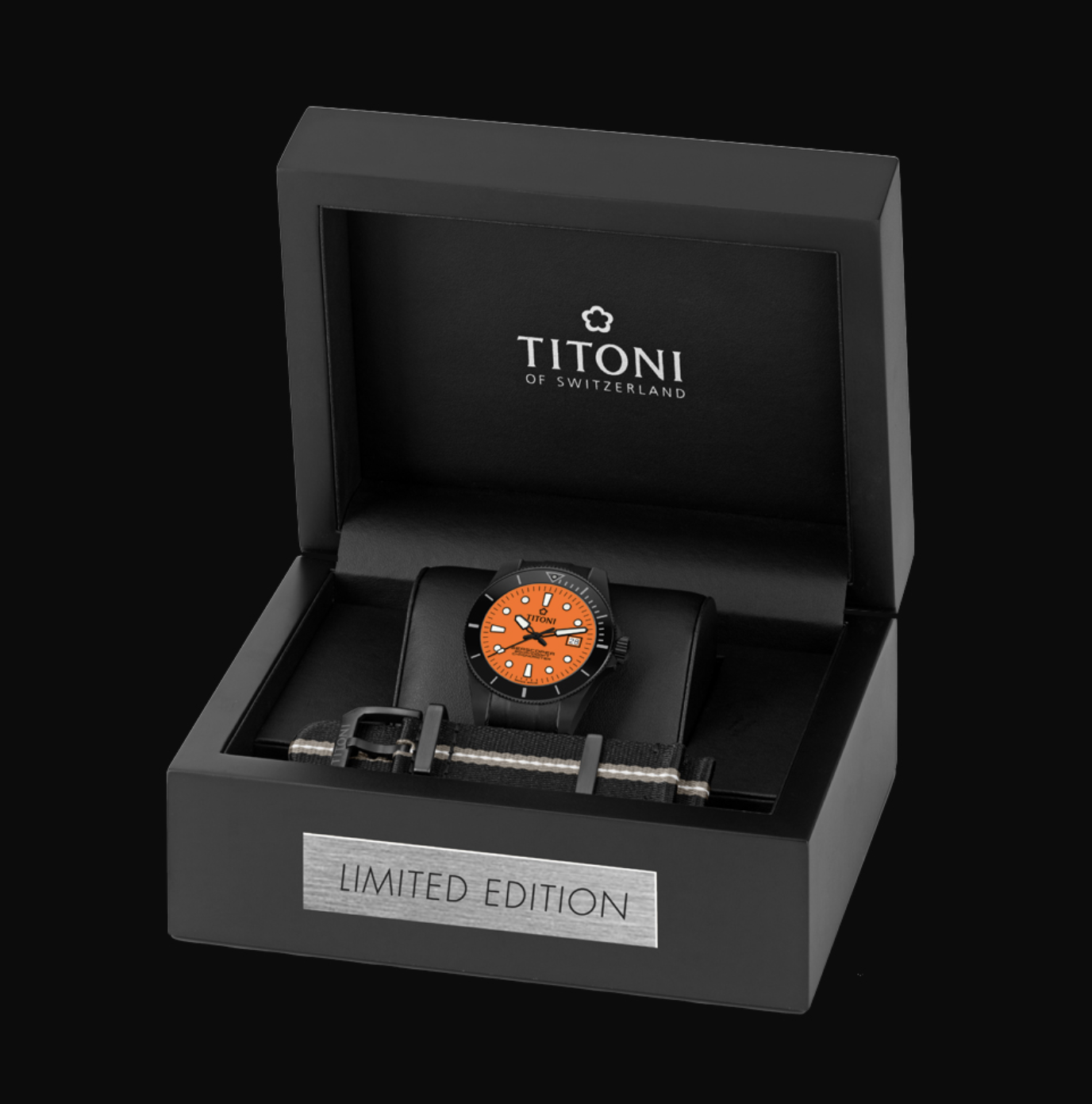 Titoni Seascoper 300 83300 B-BK-R-715 I men's watch - Limited Edition