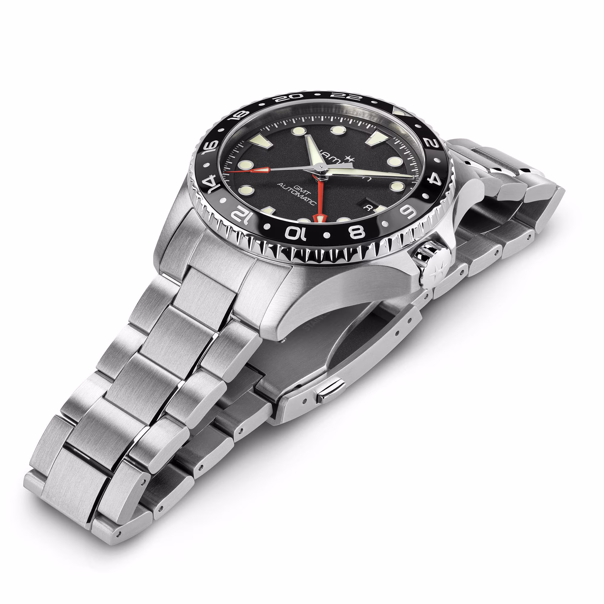 Hamilton KHAKI NAVY SCUBA AUTO Black GMT 43MM Men's Watch H82555130