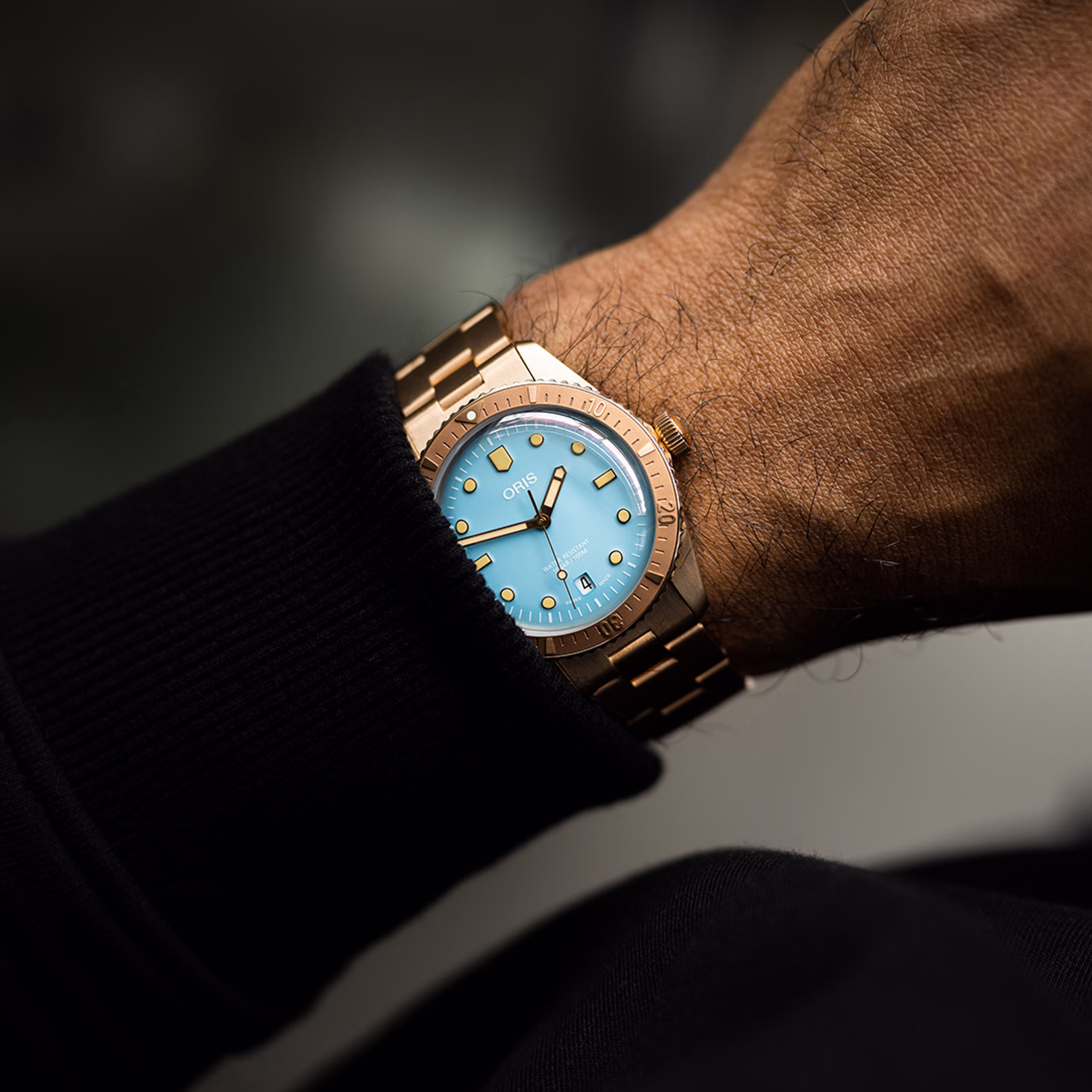 Oris Divers Sixty-Five Cotton Candy 38mm, bronze men's watch 01 733 7771 3155-07 8 19 15