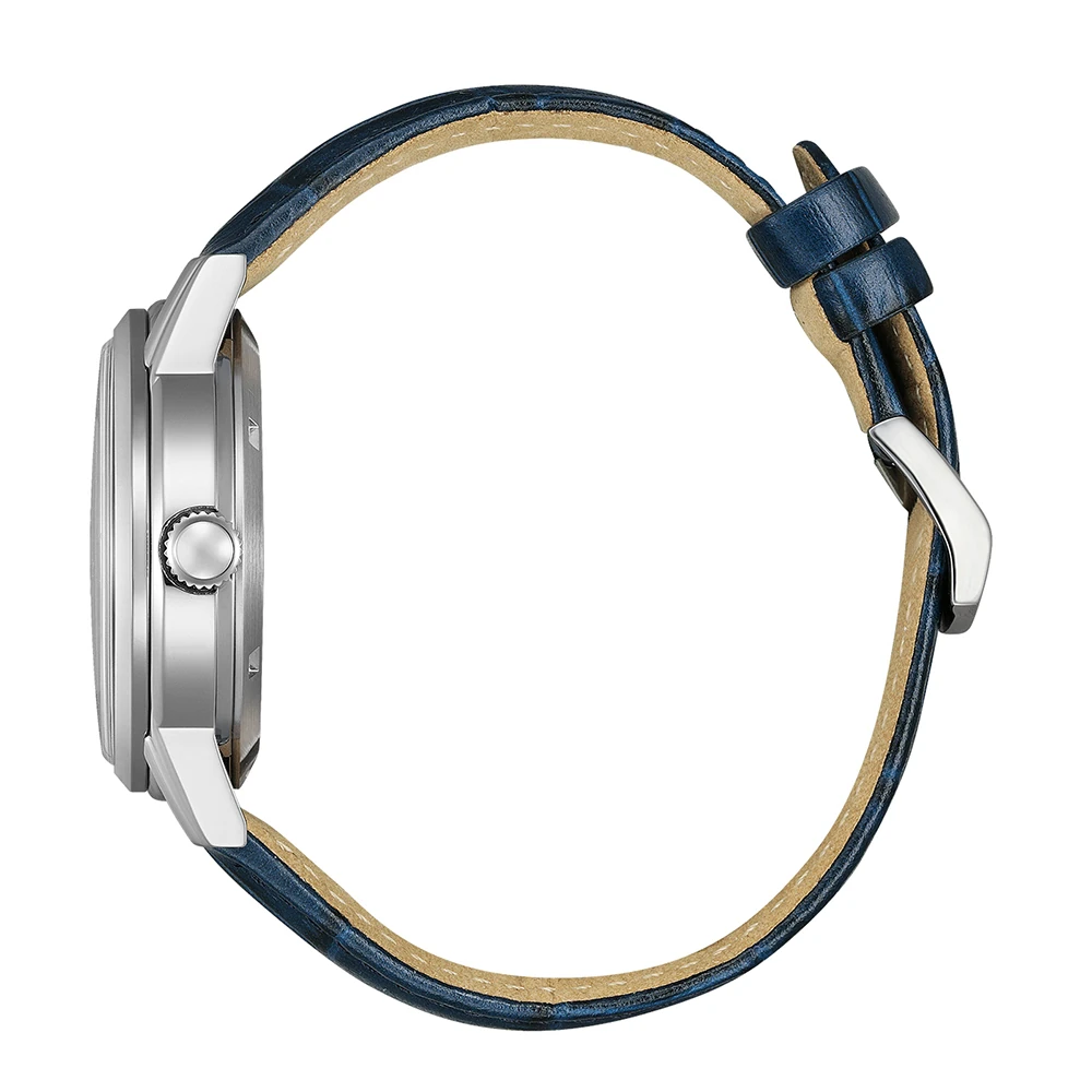 Citizen Automatik Dress Watch Leder blau, 40mm Herrenuhr NJ0210-13L