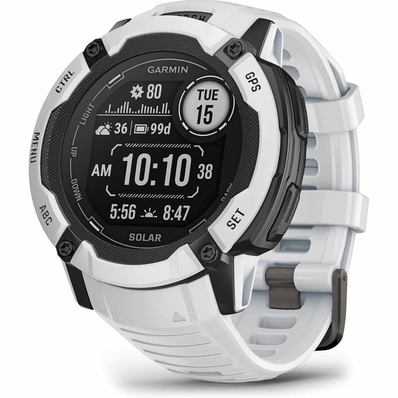 Garmin Instinct 2X Solar Steinweiss Herrenuhr 010-02805-04