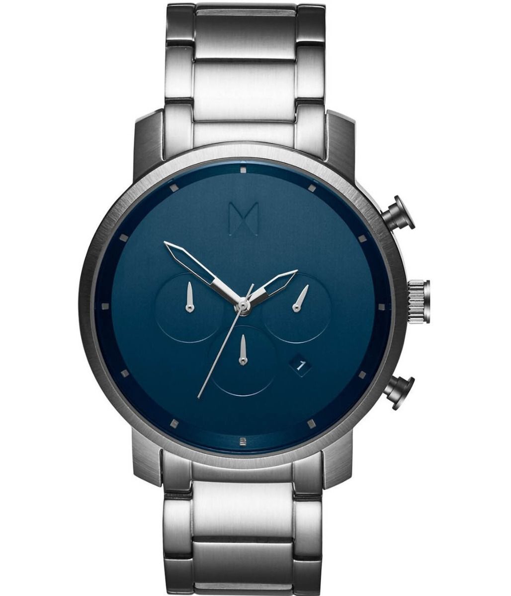 MVMT Herrenuhr Chrono Midnight Silver MC01-SBLU Movement