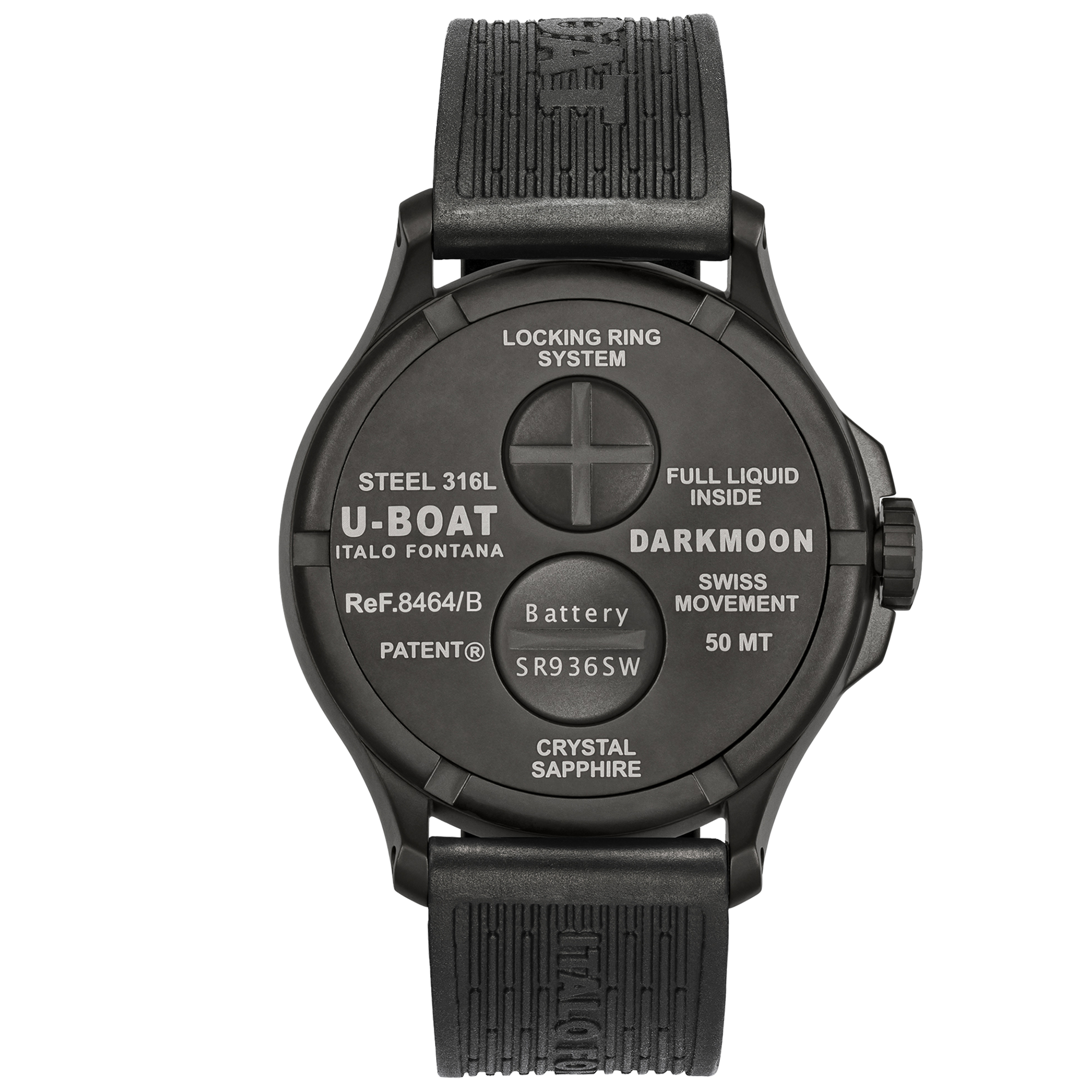 8464B_retro U-Boat Darkmoon 44mm men's watch 8464/B
