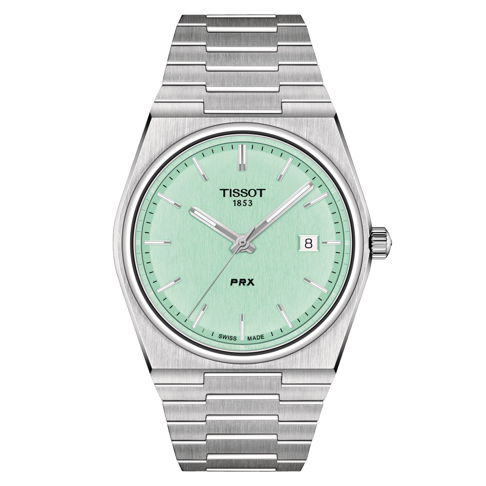 T137-410-11-091-01_2 Tissot PRX Quartz Men's Watch Mint Green T137.410.11.091.01
