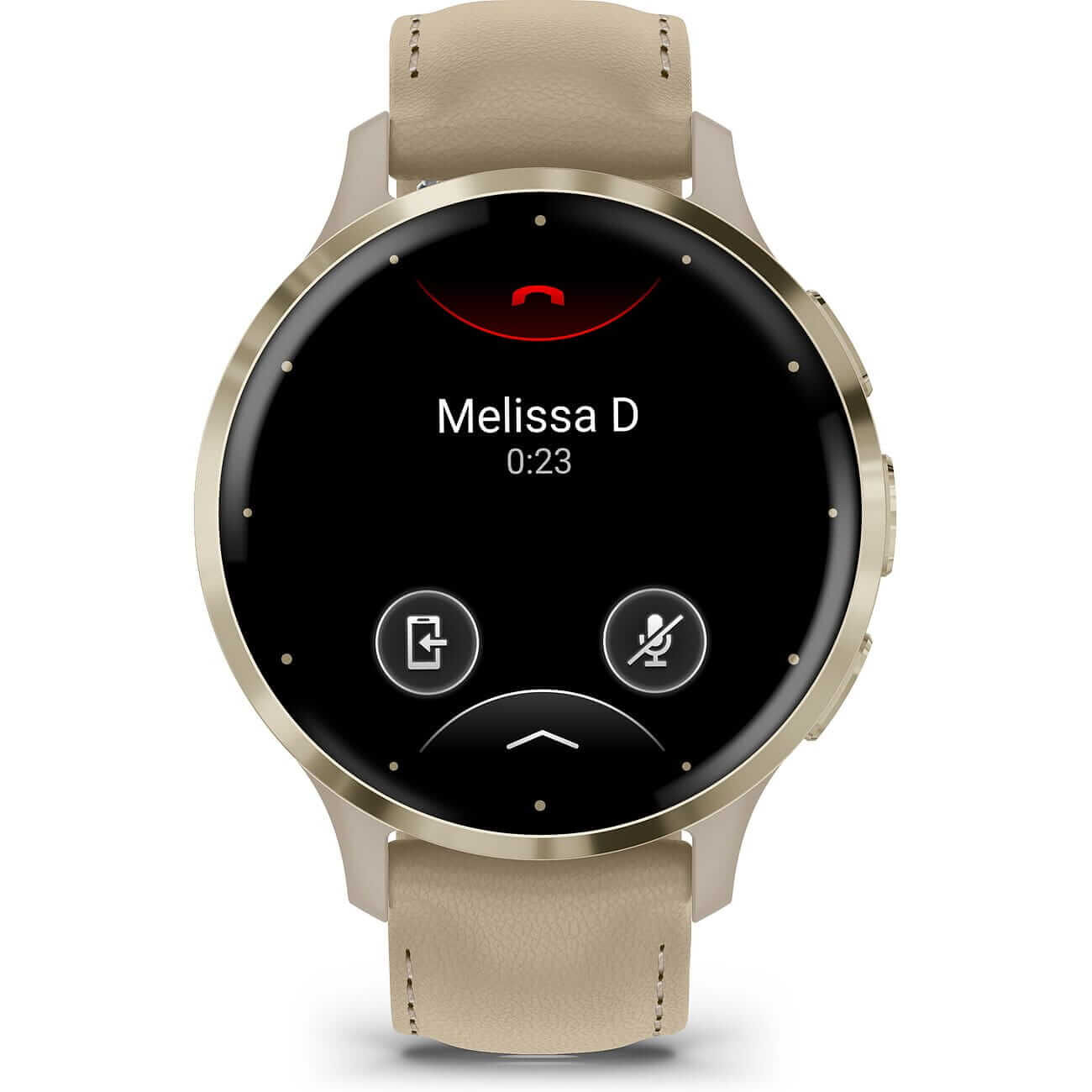 88865987 Garmin Venu 3S French Gray/Soft Gold with leather strap and silicone strap 010-02785-55