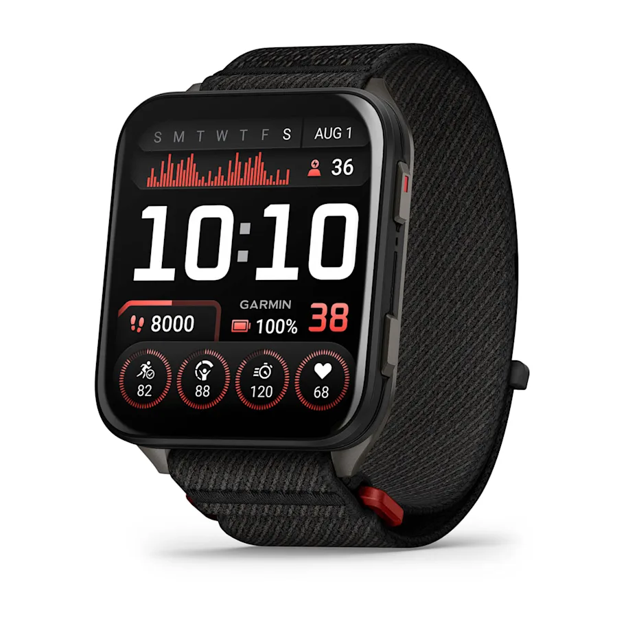 Garmin Venu® X1 Schwarz mit ComfortFit-Nylonarmband 010-02980-02