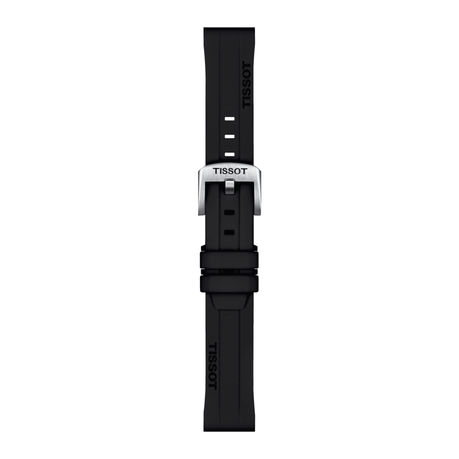 Tissot Ersatzarmband Silikon schwarz