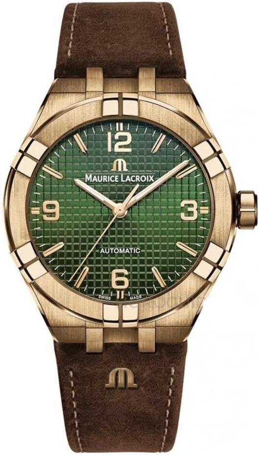 Maurice Lacroix Aikon Automatic Limited Edition, Leather Strap and Rubber Strap Men's Watch AI6008-BRZ0B-630-M
