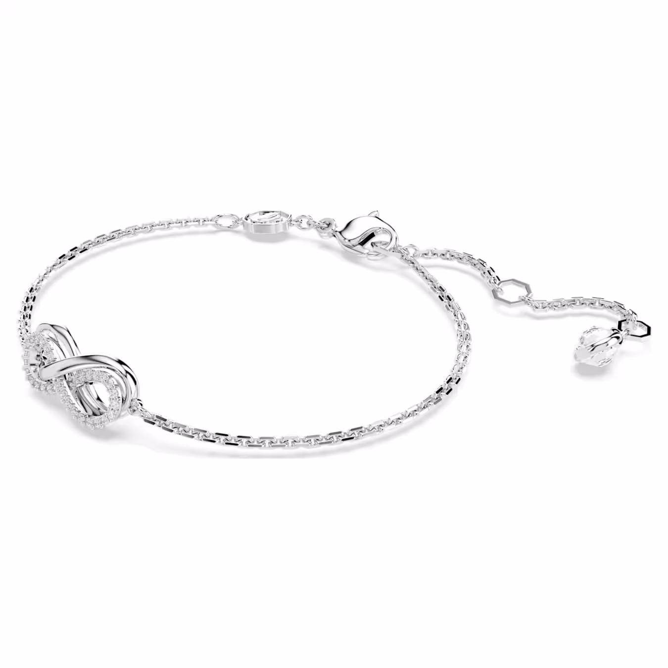 Swarovski  Hyperbola Armband Unendlichkeit, Weiß, Rhodiniert