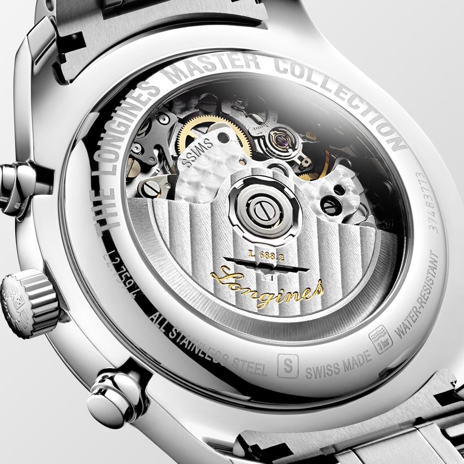 Longines Master Collection Chronograph Silber Edelstahlband Herrenuhr L2.759.4.78.6