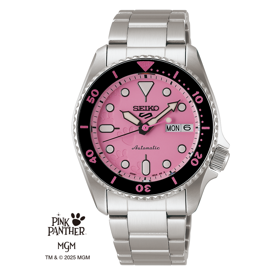 Seiko Seiko 5 Sports SKX Series Pink Panther Limited Edition Unisex Watch SRPM07K1