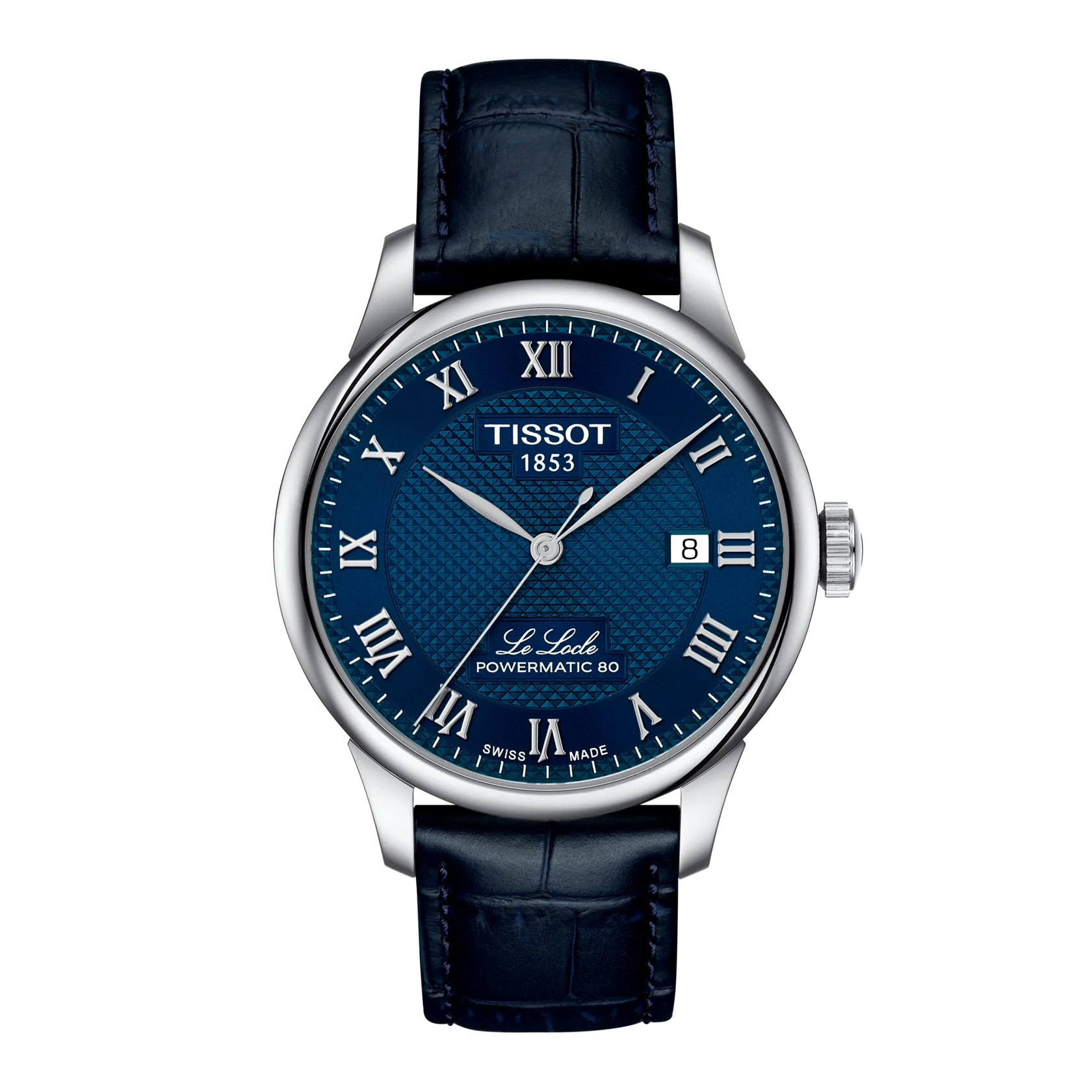 Tissot LE LOCLE Powermatic 80, automatic watch, leather strap, men's watch T006.407.16.043.00