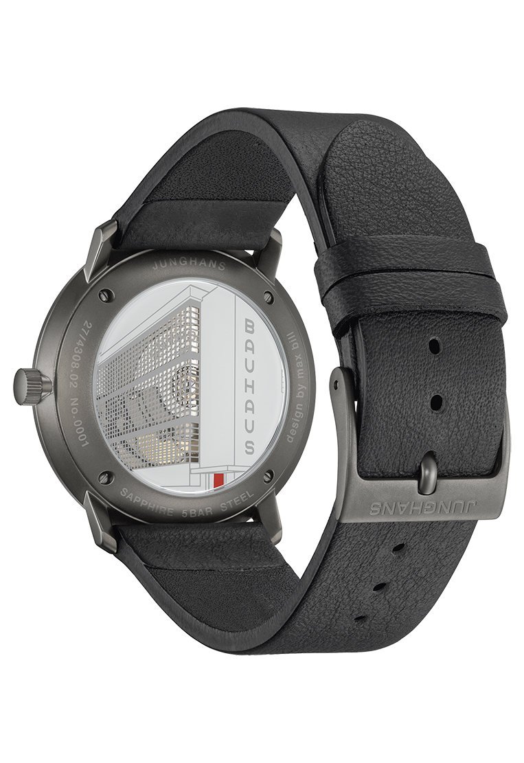 27_4308-02_back Junghans Max Bill Automatik Bauhaus Herrenuhr 027/4308.02