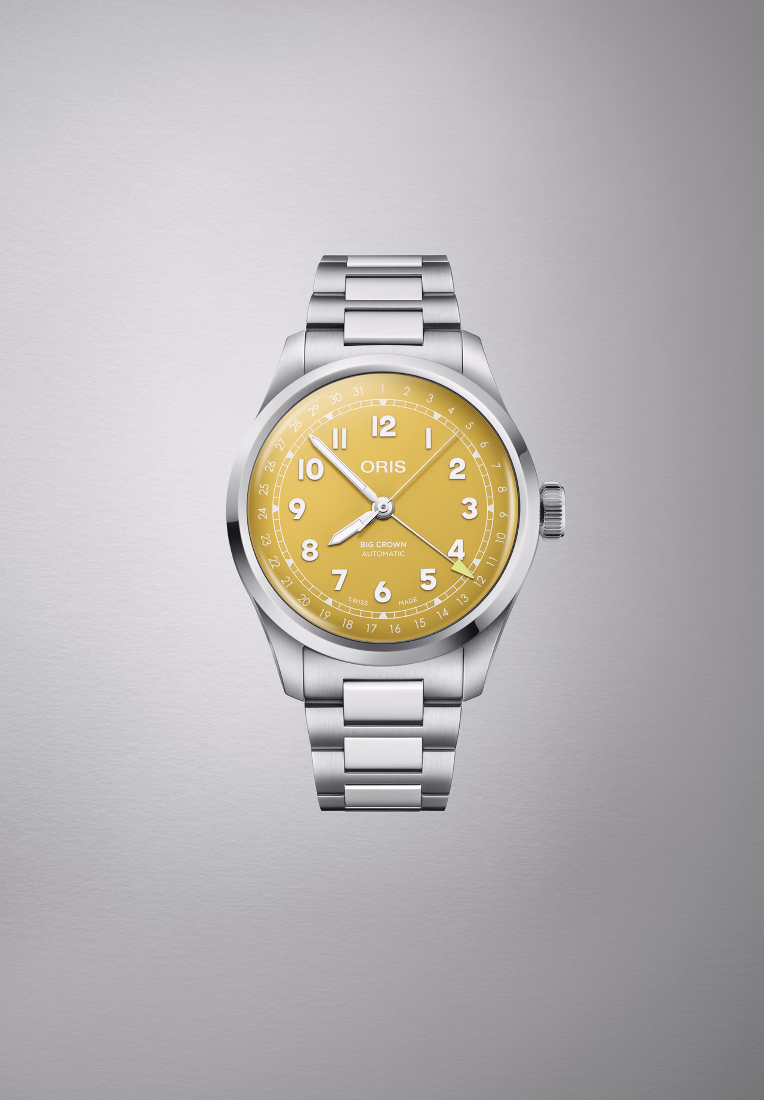Oris Big Crown Pointer Date 40mm, automatic, stainless steel, yellow men's watch 01 754 7798 4069-07 8 20 06