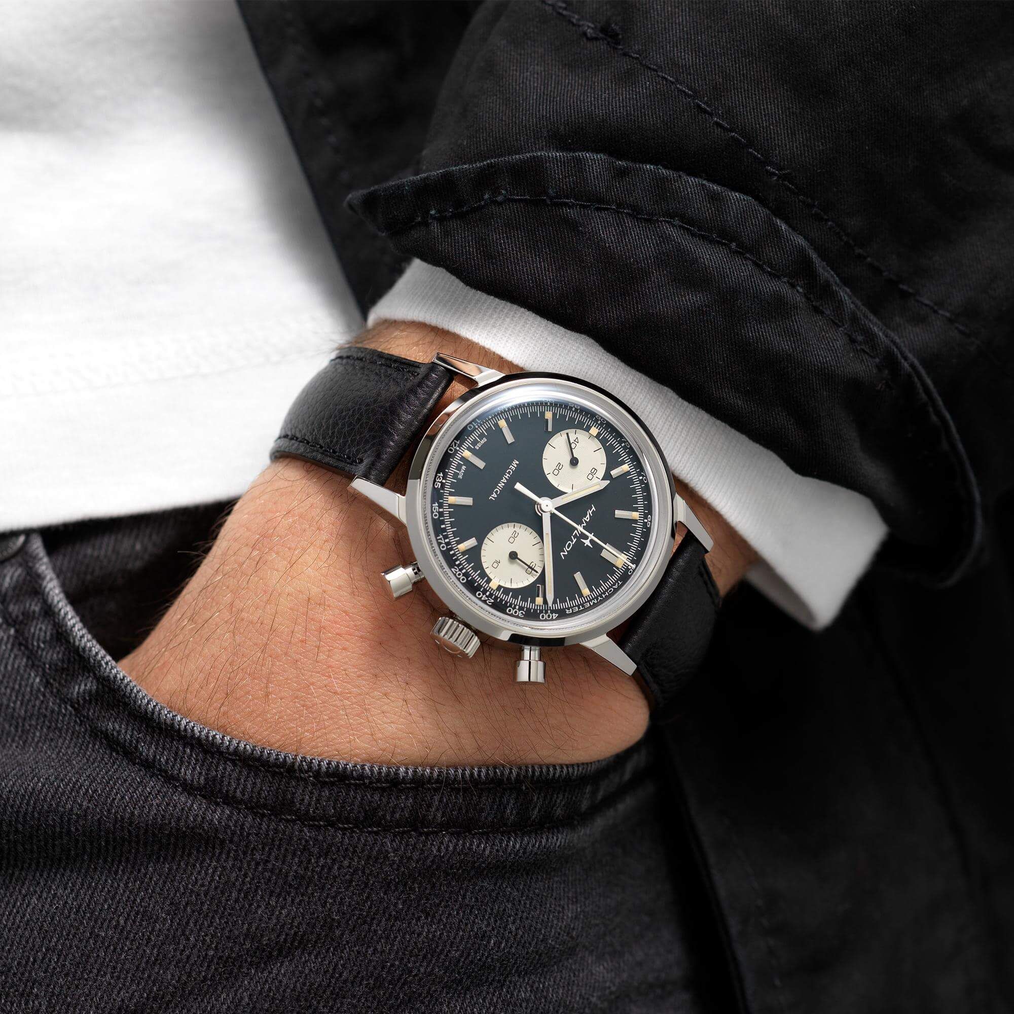 Hamilton Intra-Matic Chronograph H Mechanical Chrono H38429730 Men's Watch