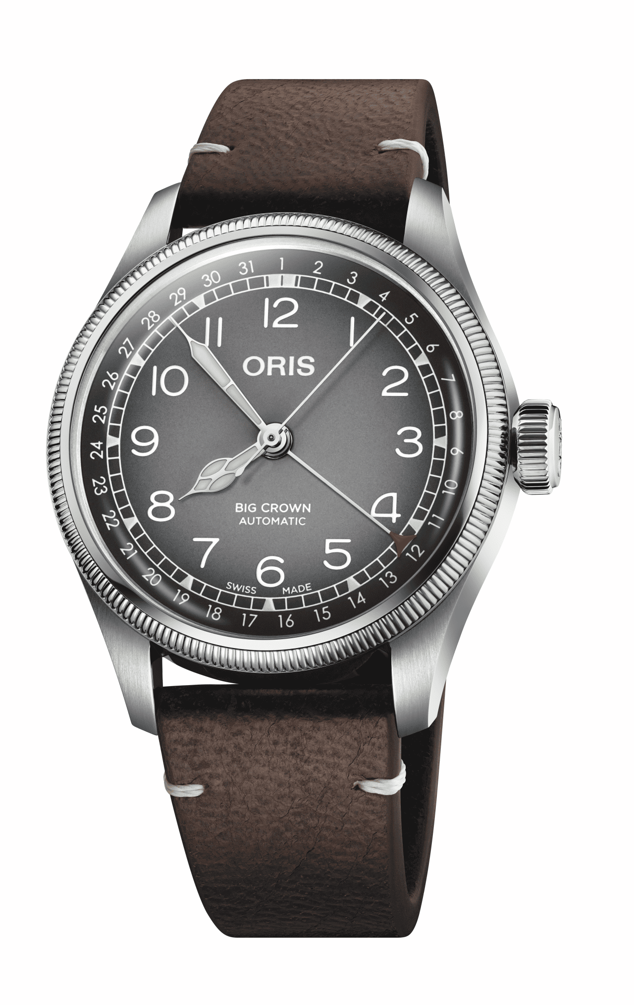 Oris X Cervo Volante 38mm, automatic, 38-hour power reserve, leather strap, men's watch 01 754 7779 4063-Set