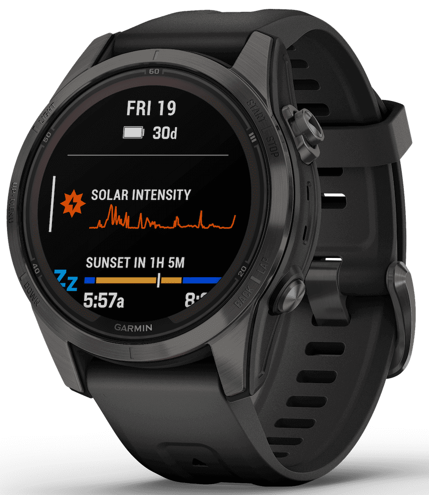 Garmin fenix 7S Pro Sapphire Solar schwarz/carbongrau 010-02776-11