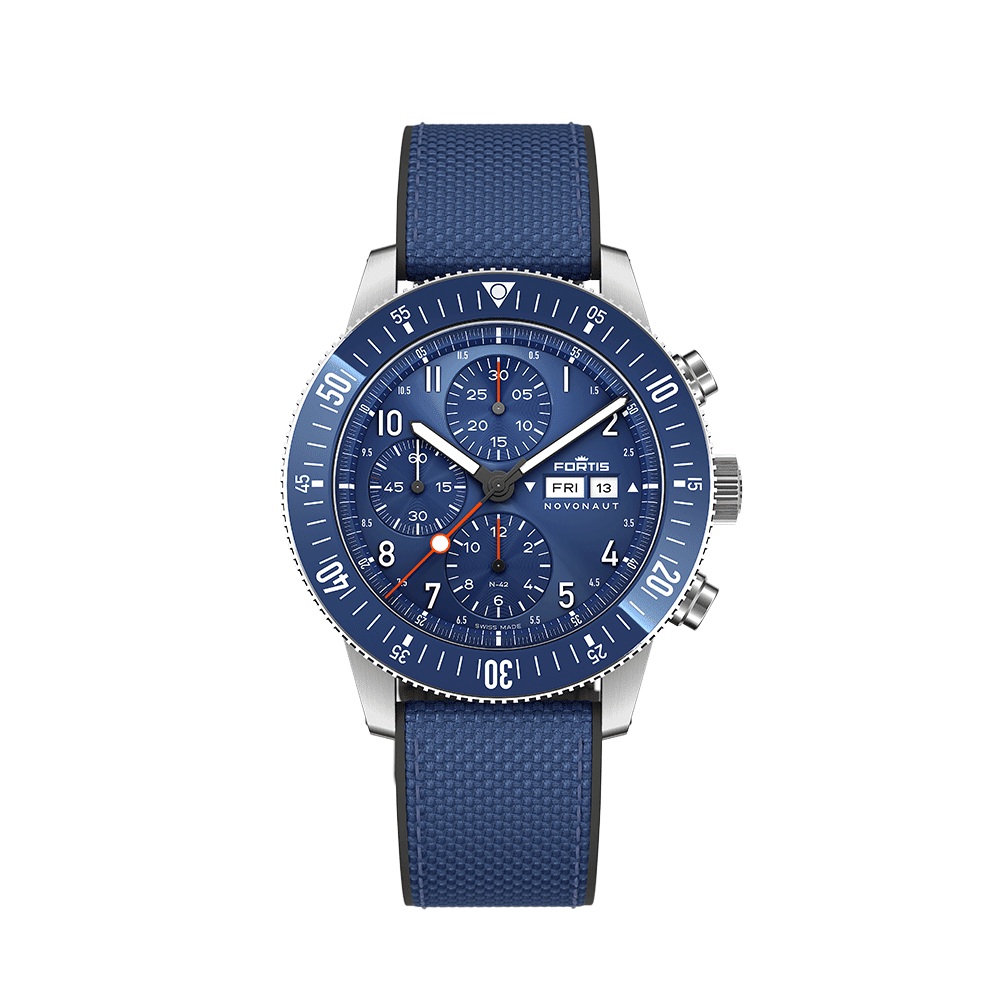 Fortis NOVONAUT N-42 Cobalt Blue Herrenuhr F2040013