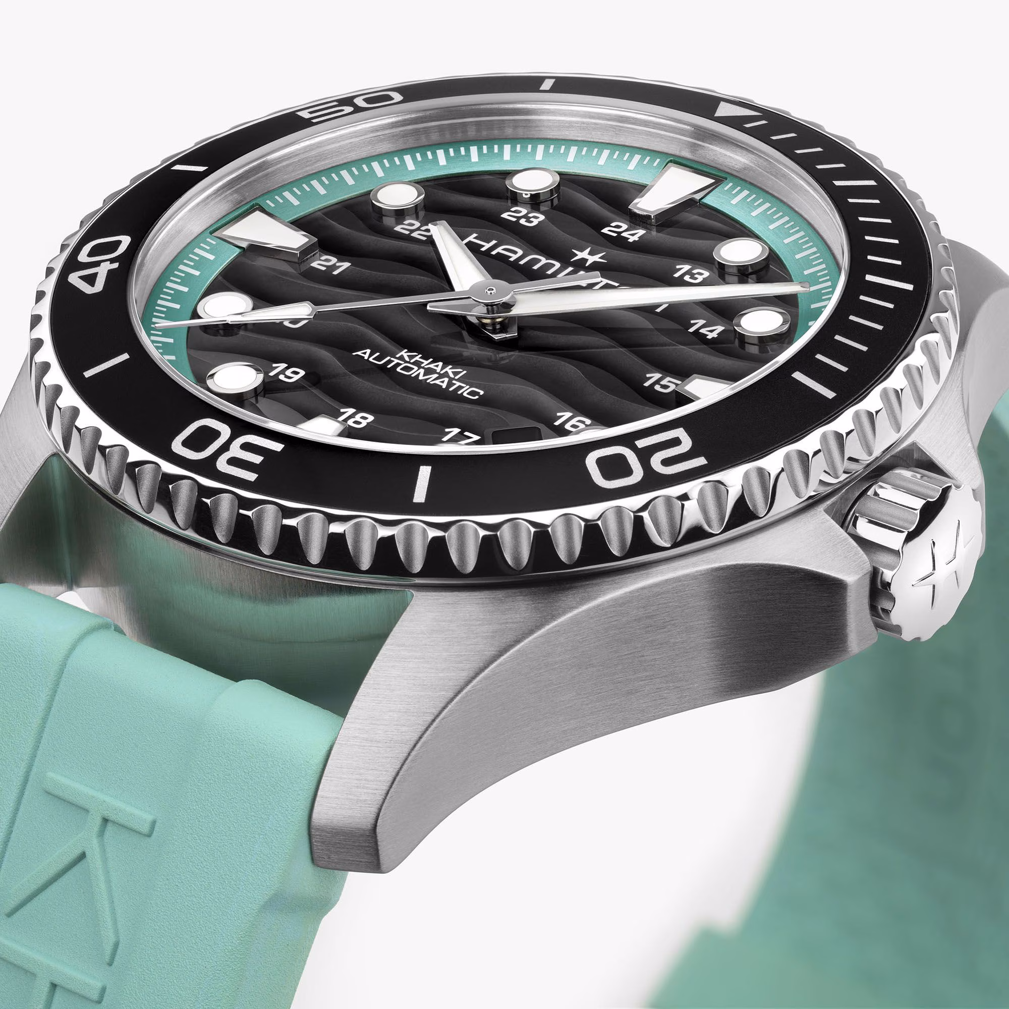 Hamilton Khaki Navy Scuba 40 mm, Turquoise, Limited Edition Men's Watch H82415331