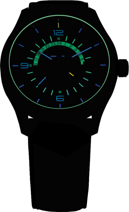 Traser H3 P59 Aurora GMT Anthracite Men's Watch 107231 Traser H3 P59 Aurora GMT Anthracite Men's Watch 107231