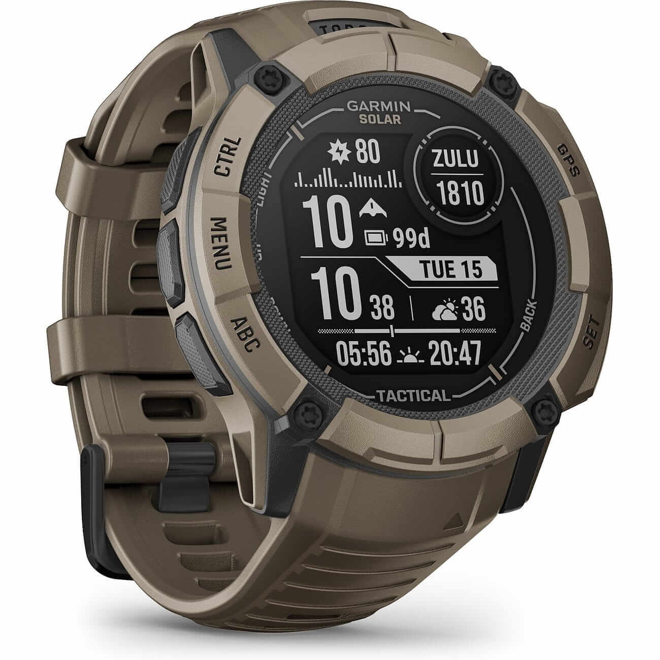 Garmin Instinct 2X Solar - Tactical Edition Olivgruen Herrenuhr 010-02805-02