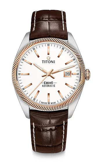 101 Titoni Cosmo men's watch 878 SRG-ST-606