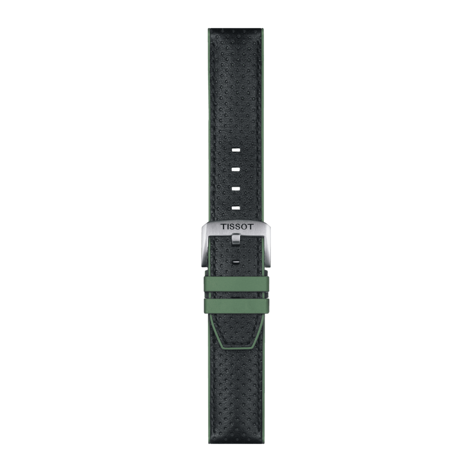 Tissot replacement strap black leather