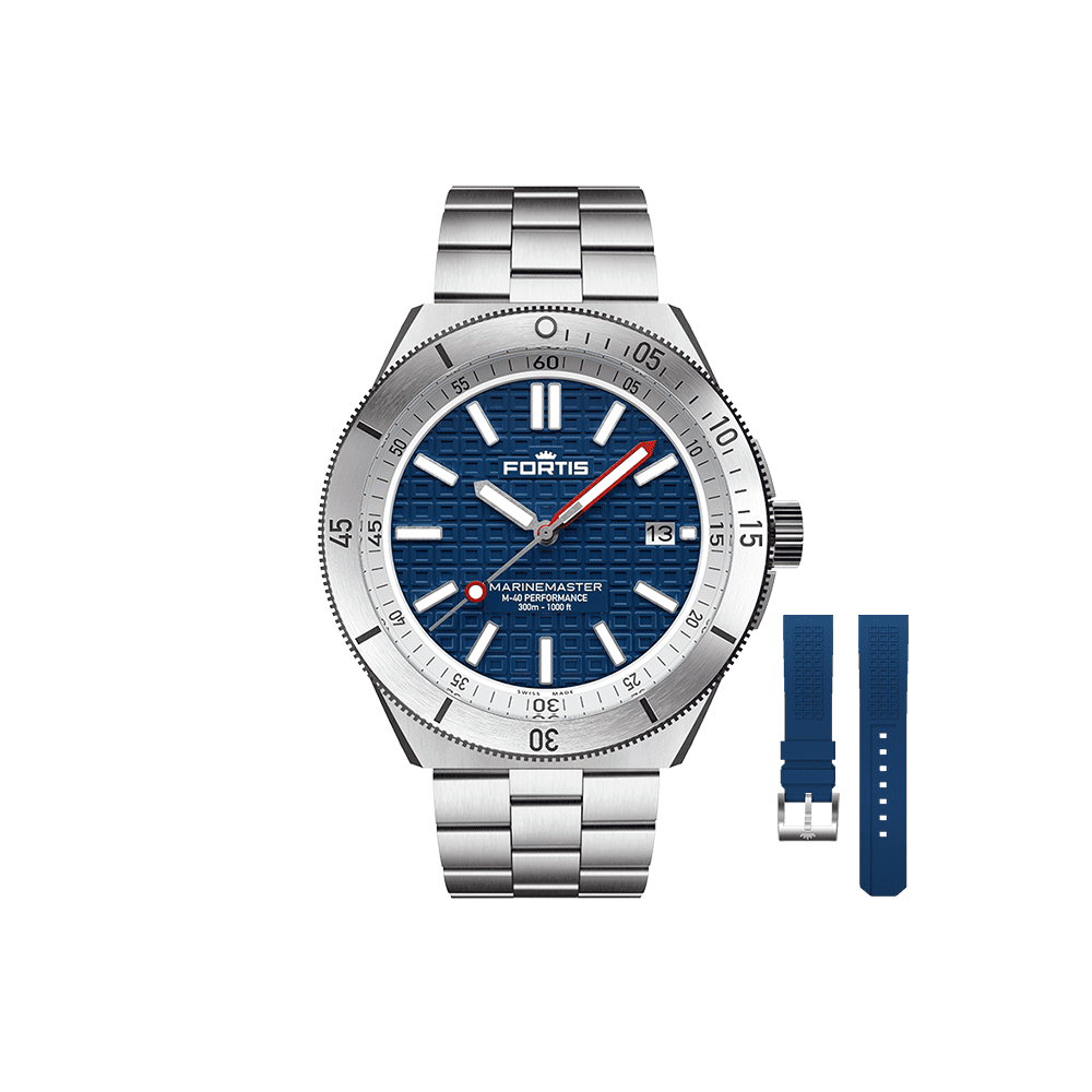 Fortis Marinemaster M-40 Blue Japan Herrenuhr F8120012