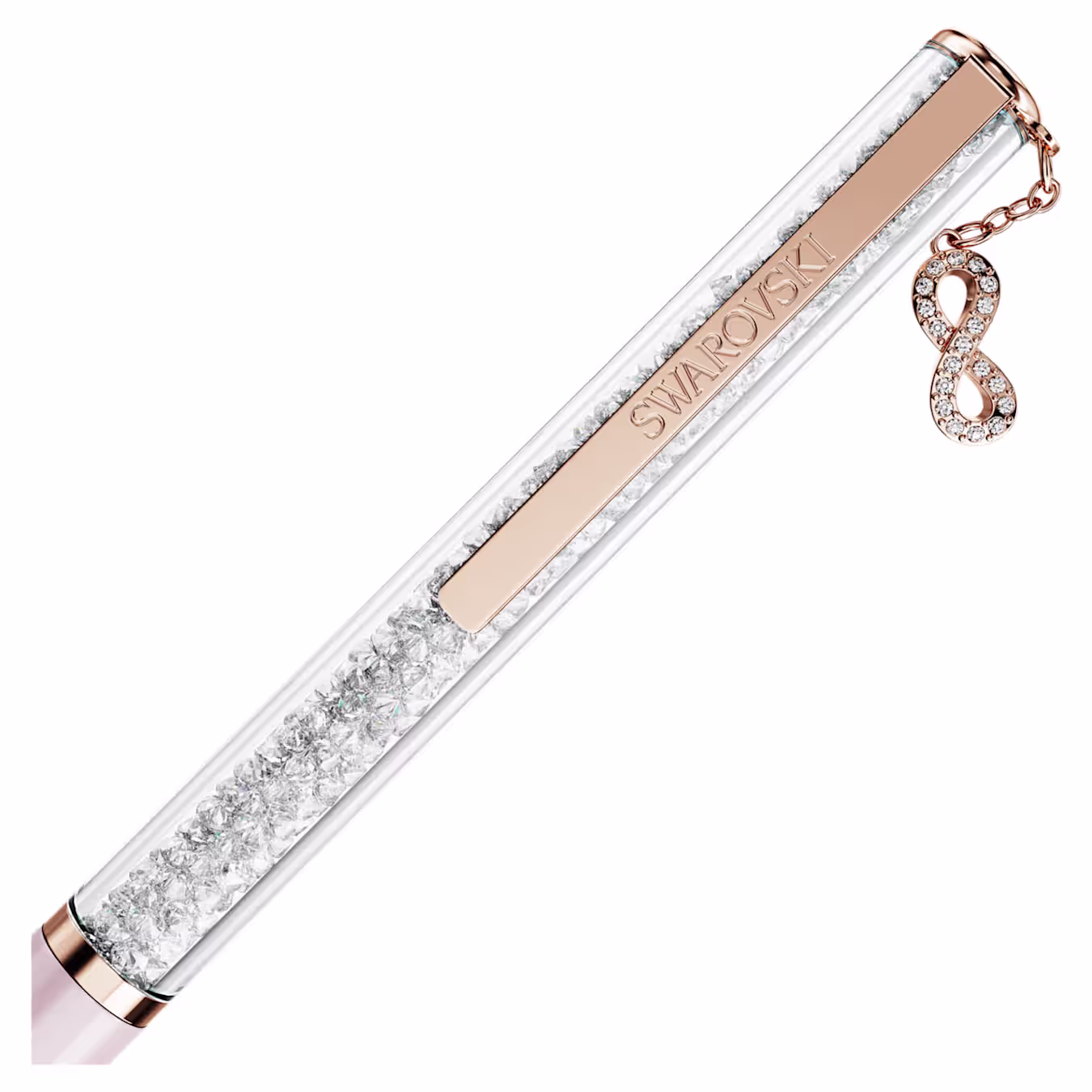 Swarovski Crystalline Kugelschreiber Unendlichkeit, Rosa lackiert, Roségold-Legierungsschicht 5728731
