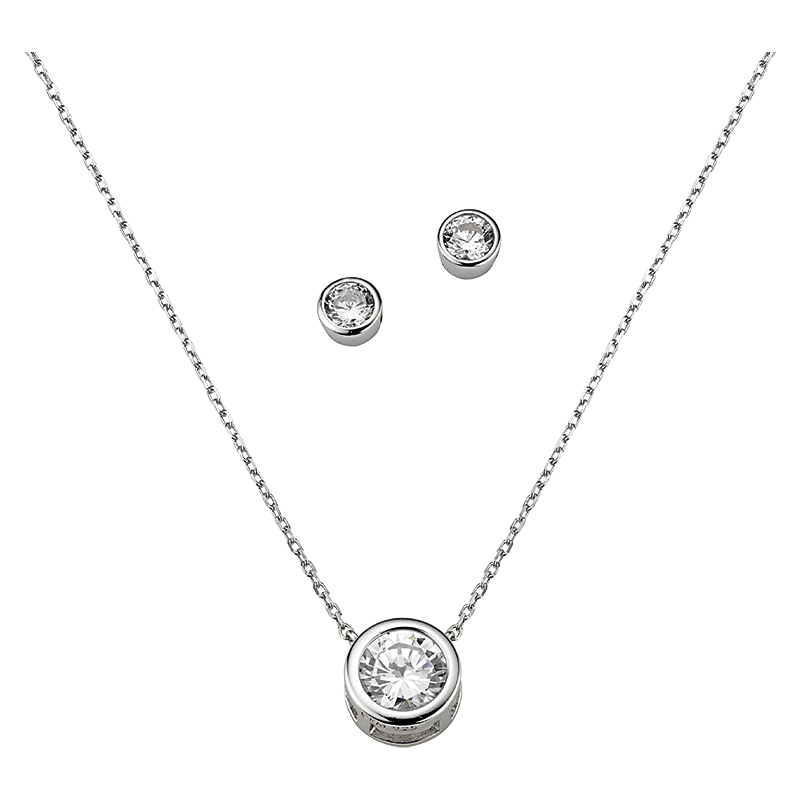 5207599 CEM 925er Silber Kette Set BGT906214