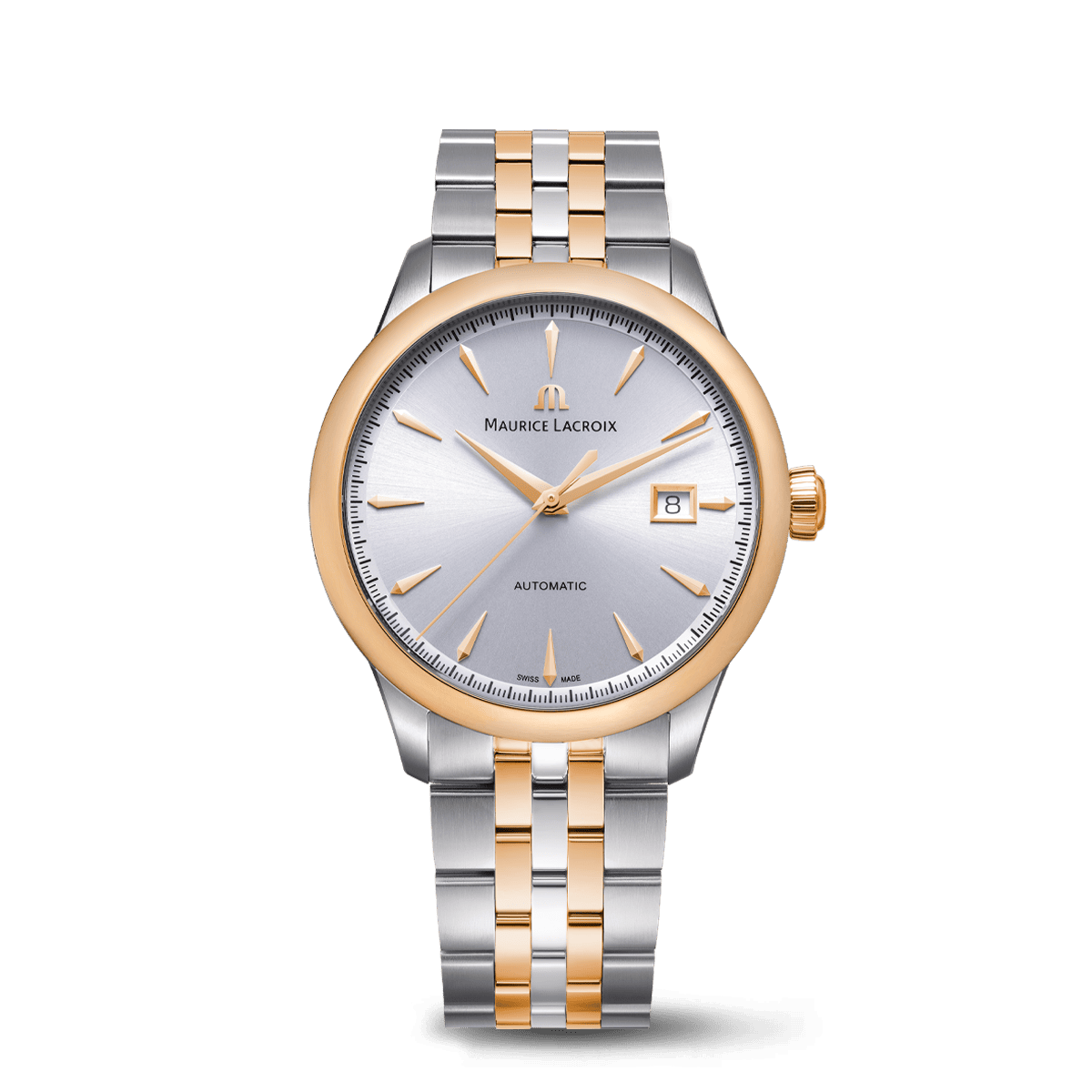 Maurice Lacroix 1975 Automatic Duotone 40mm, Multicolor, Stainless Steel, Rose Gold Plated Men's Watch 756008-PVP12-130-1