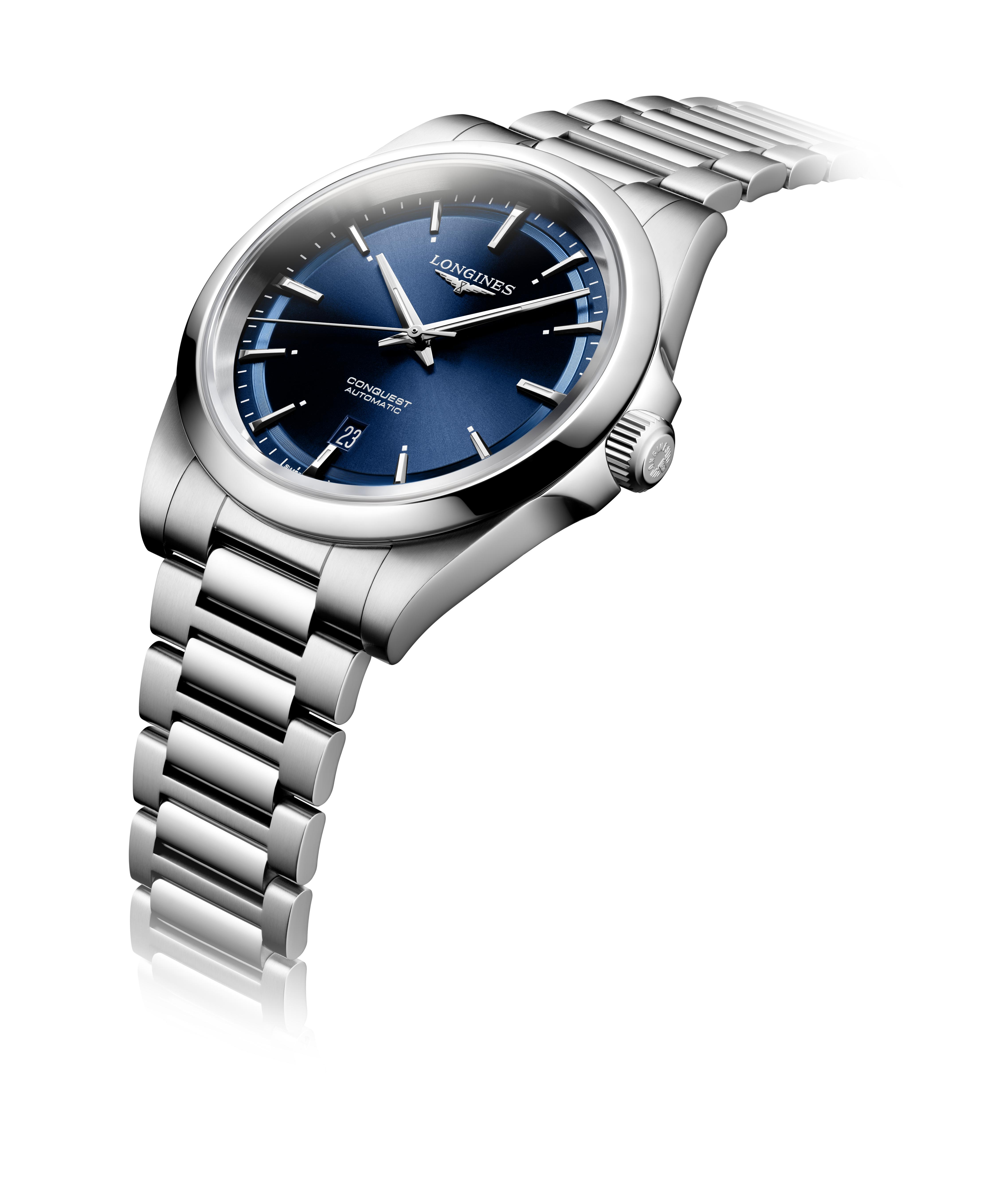 Longines Conquest Herrenuhr blau 41mm L3.830.4.92.6