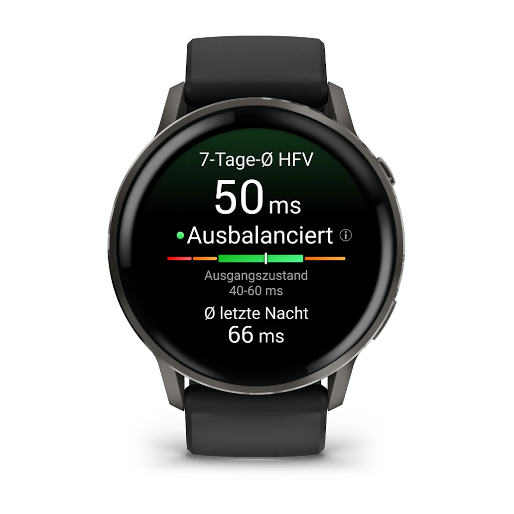 Garmin Venu® 4 - 45 mm Schwarz/Schiefergrau mit Schnellwechsel-Silikon-Armband 22 mm Unisexuhr 010-03014-00