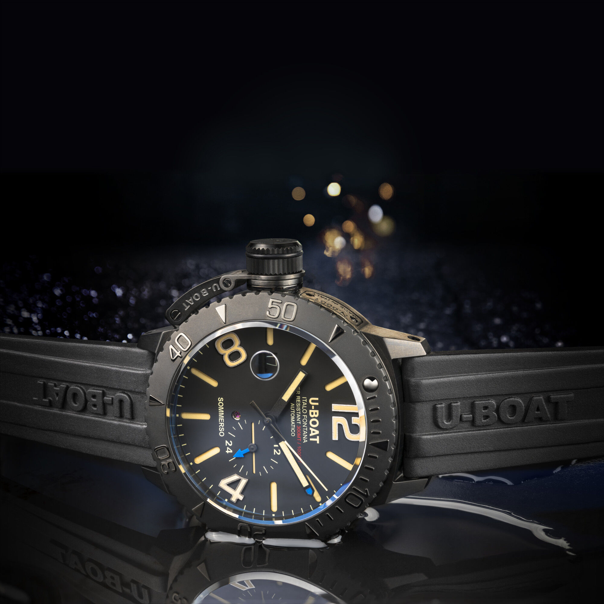 9015EM U-Boat Automatic Sommerso steel men's watch 9015