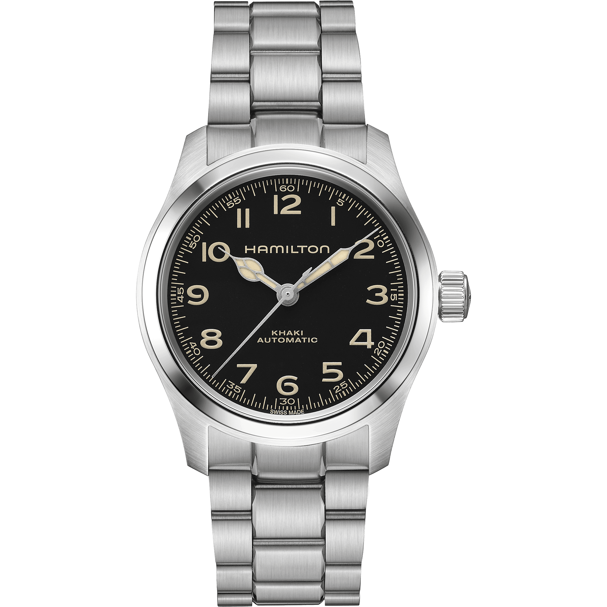 Hamilton Khaki Field Murph Automatik H70405130 Set mit schwarzem Lederband