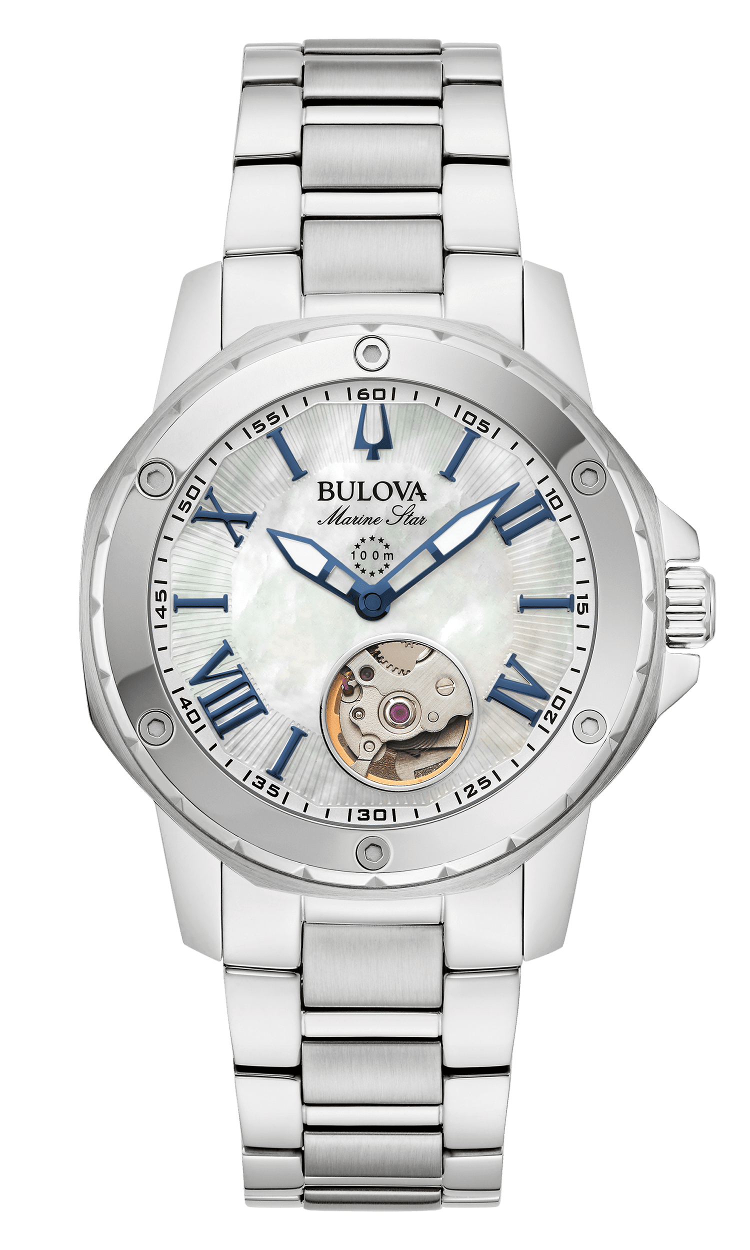 96L326_BULOVA_MarineStar_Front Bulova Marine Star Automatic Ladies Watch 96L326