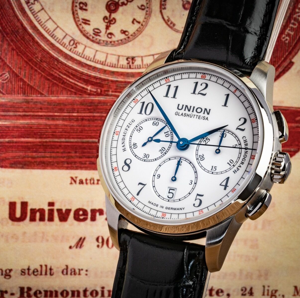 Union Glashütte 1893 Johannes Dürrstein Edition Herrenuhr D007.459.16.017.00