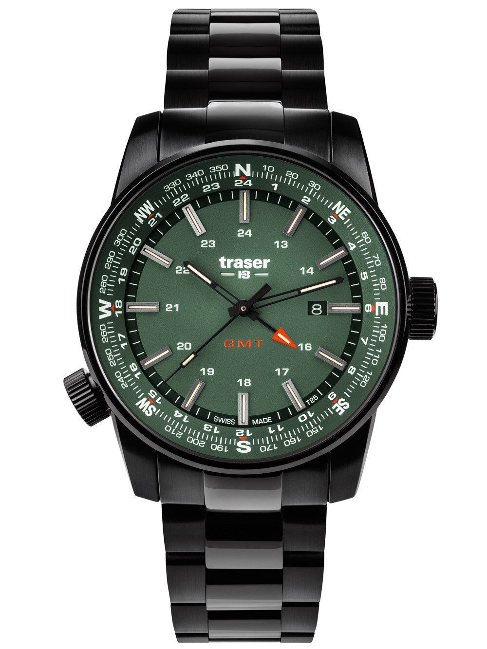 Traser H3 P68 Pathfinder GMT Green Herrenuhr 109525