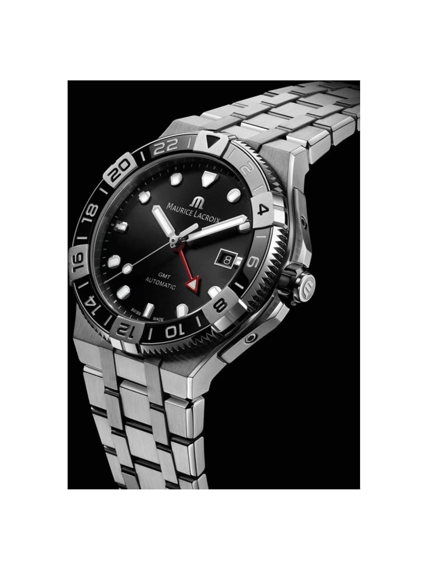 88229631_4 Maurice Lacroix Aikon Strap Promotion GMT Men's Watch AI6158-SS00F-330-A